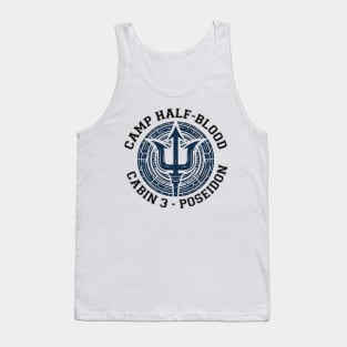 Cabin 3 Poseidon - CAMP half-blood Tank Top